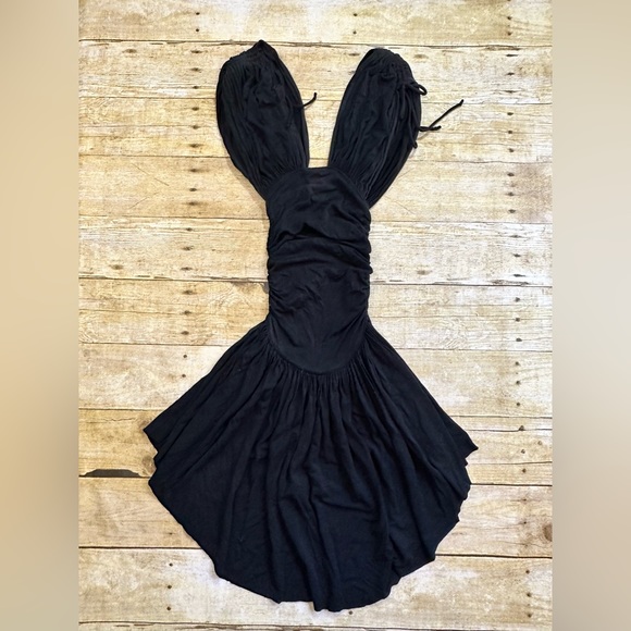 NWOT ARE YOU AM I Taela Dress in Black - Picture 4 of 7